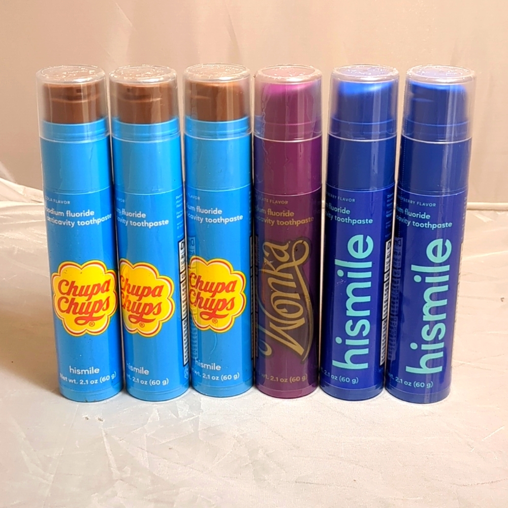 Toothpaste Set - Blue, Purple, Brown